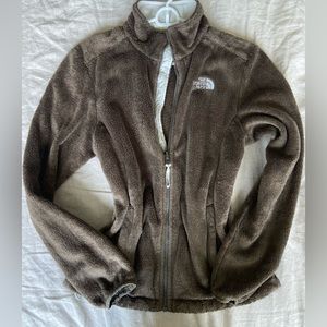 The North Face fuzzy zipper jacket, size Women’s small